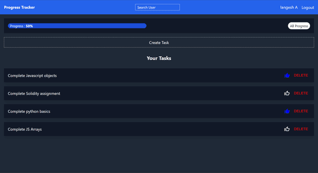 Progress Tracker